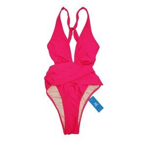Cupshe Womens Pink One-Piece Swimsuit Size XS